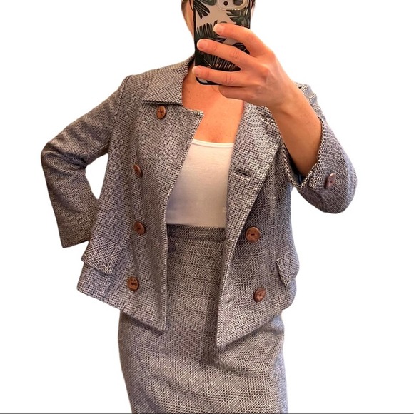 Designer Vintage Jack Feit Cashmere Suit Tweed Excellent Condition - Picture 9 of 16